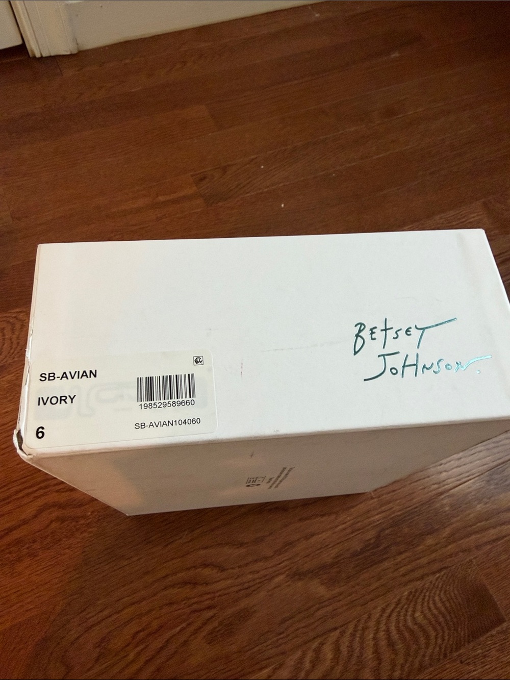 Betsey Johnson Cream Pearl & Crystal Ankle Strap Heels - Picture 3 of 3